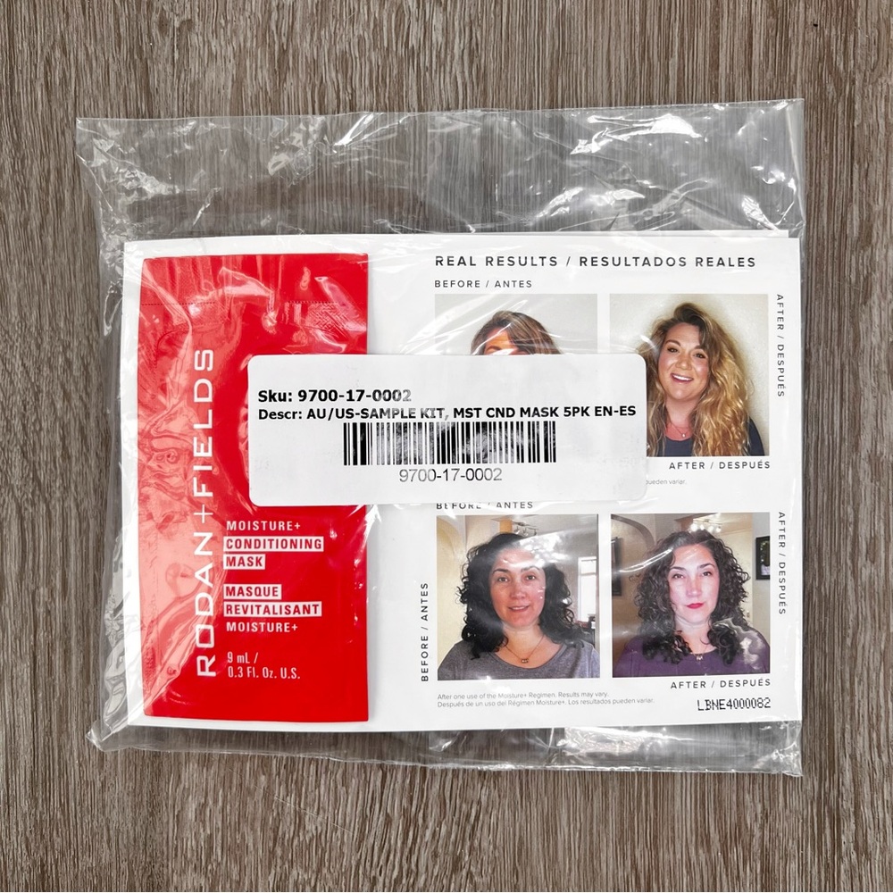 RODAN + FIELDS Moisture and Conditioning Hair Mask 5 Pk Travel Set NWT Hydrate - Picture 11 of 15
